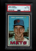 1967 Topps #217 Rob Gardner PSA 8 NM-MT NEW YORK METS